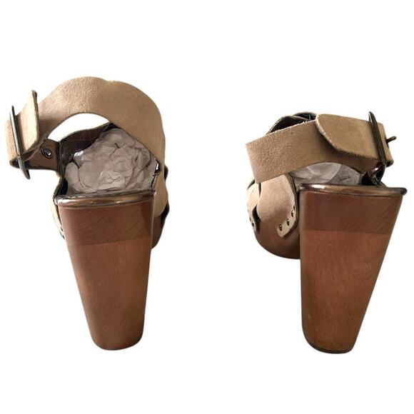 Ciao Bella Women's Haute Braided Slingback Suede Sandal Cream Size 7 - Picture 4 of 9